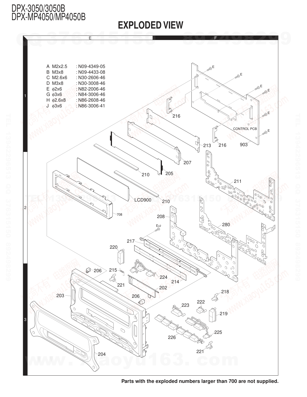 建伍KENWOOD DPX-MP4050 卡式CD接收机电路图-1