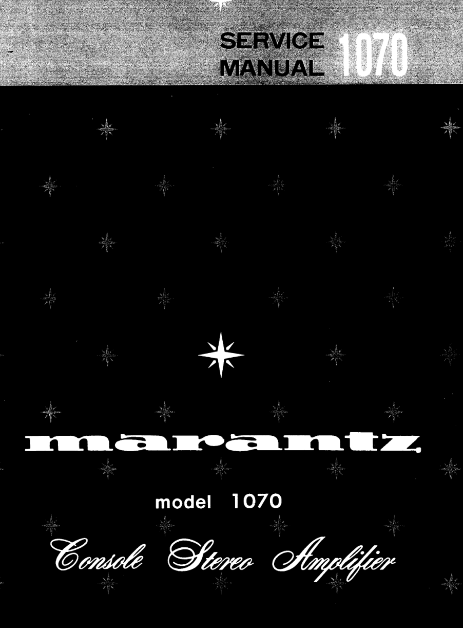 马兰士MARANTZ 1070音响服务手册-0