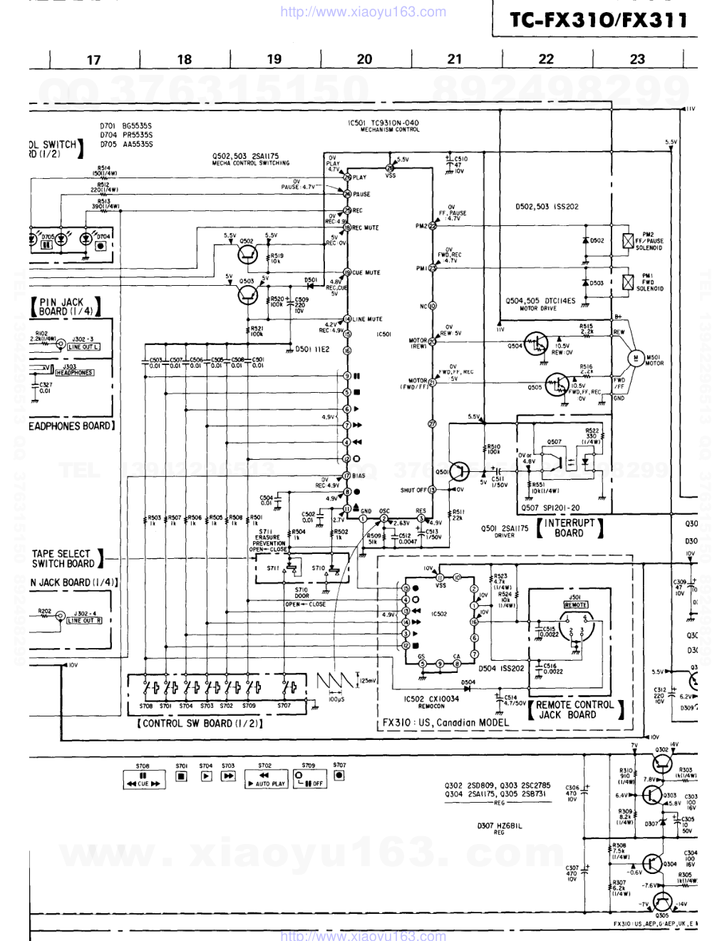 索尼SONY TC-FX311电路图-2
