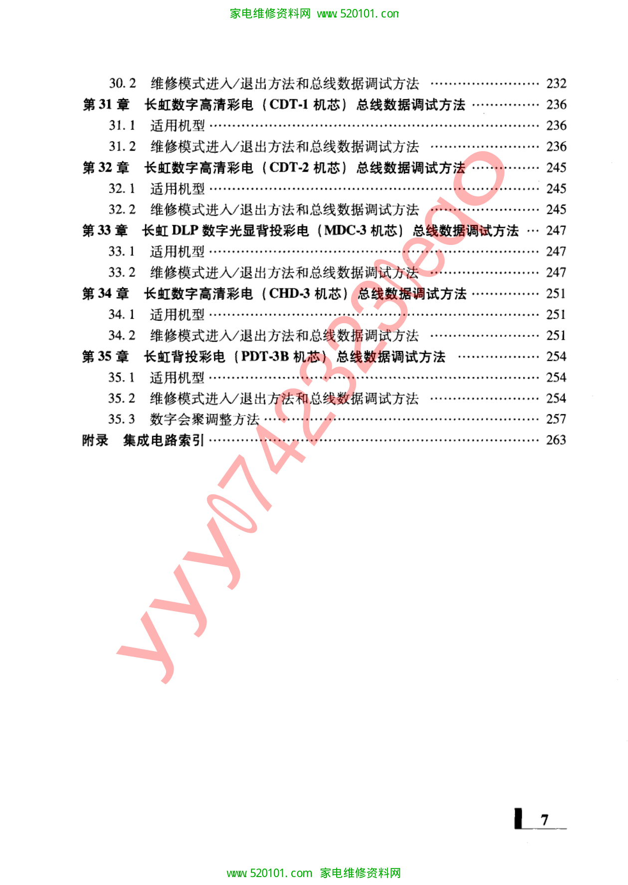 长虹彩色电视机上门速修速查手册-9 长虹彩色电视机上门速修速查手册-9