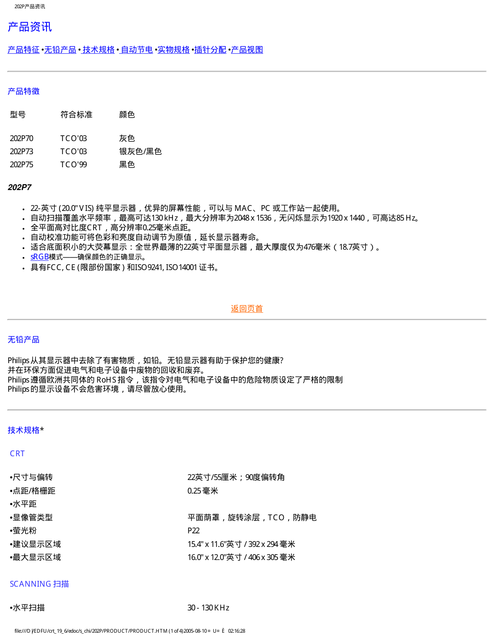 飞利浦202P7393显示器说明书-5