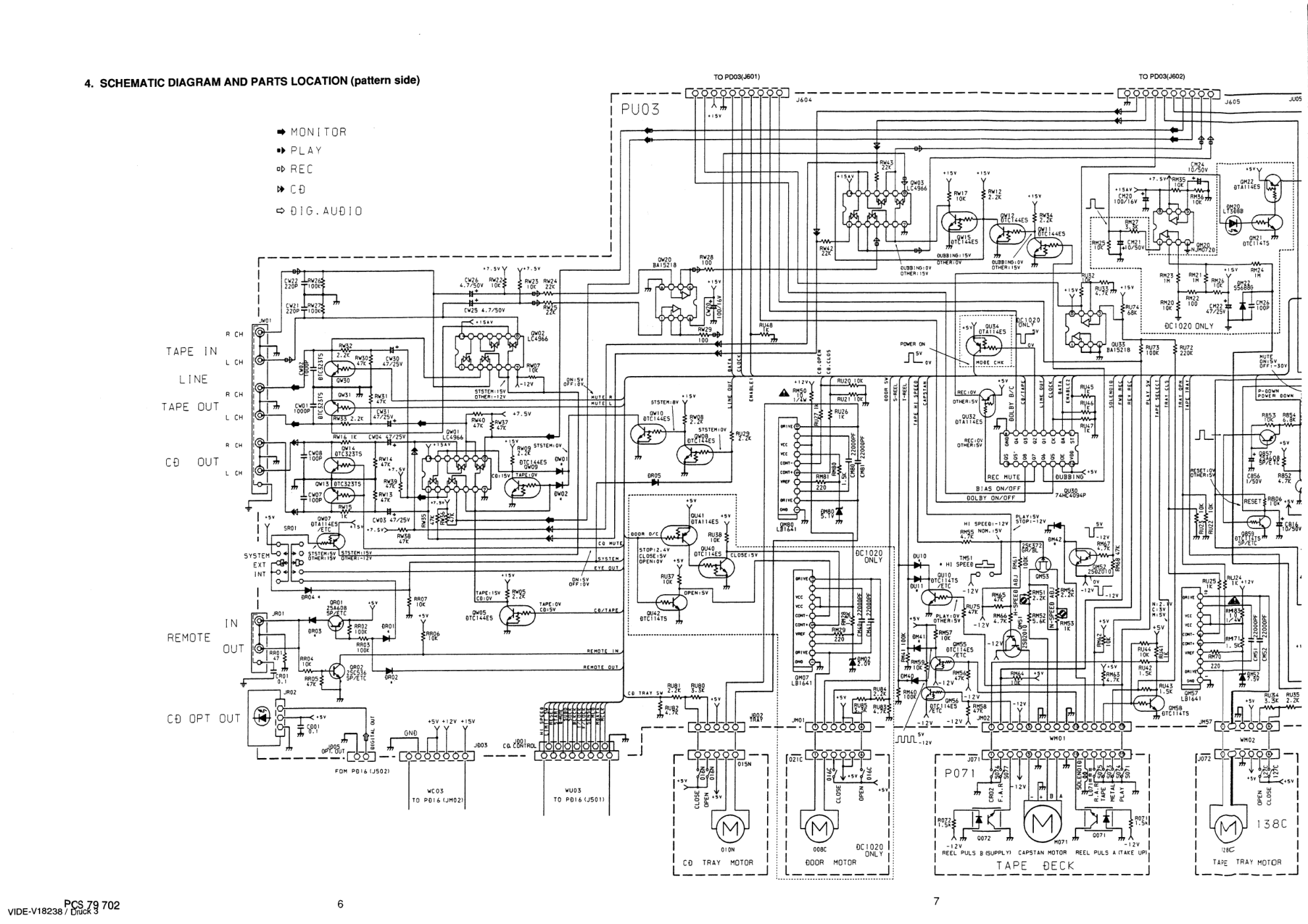 马兰士MARANTZ DC1010音响电路图-6 马兰士MARANTZ DC1010音响电路图-6