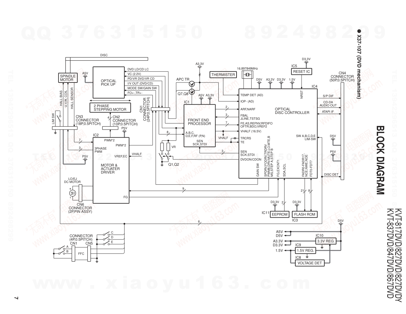 建伍KENWOOD KVT-817DVD播放器电路原理图-6 建伍KENWOOD KVT-817DVD播放器电路原理图-6