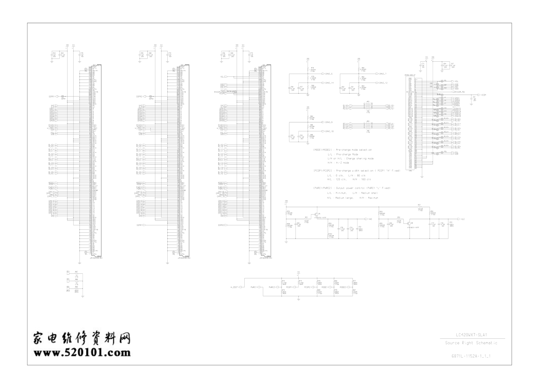 LG LC420WX7-SLA1-G21逻辑板电路原理图-4 LG LC420WX7-SLA1-G21逻辑板电路原理图-4