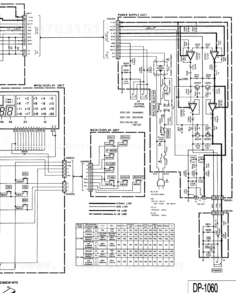 建伍KENWOOD DP-1060 CD播放机电路图-0
