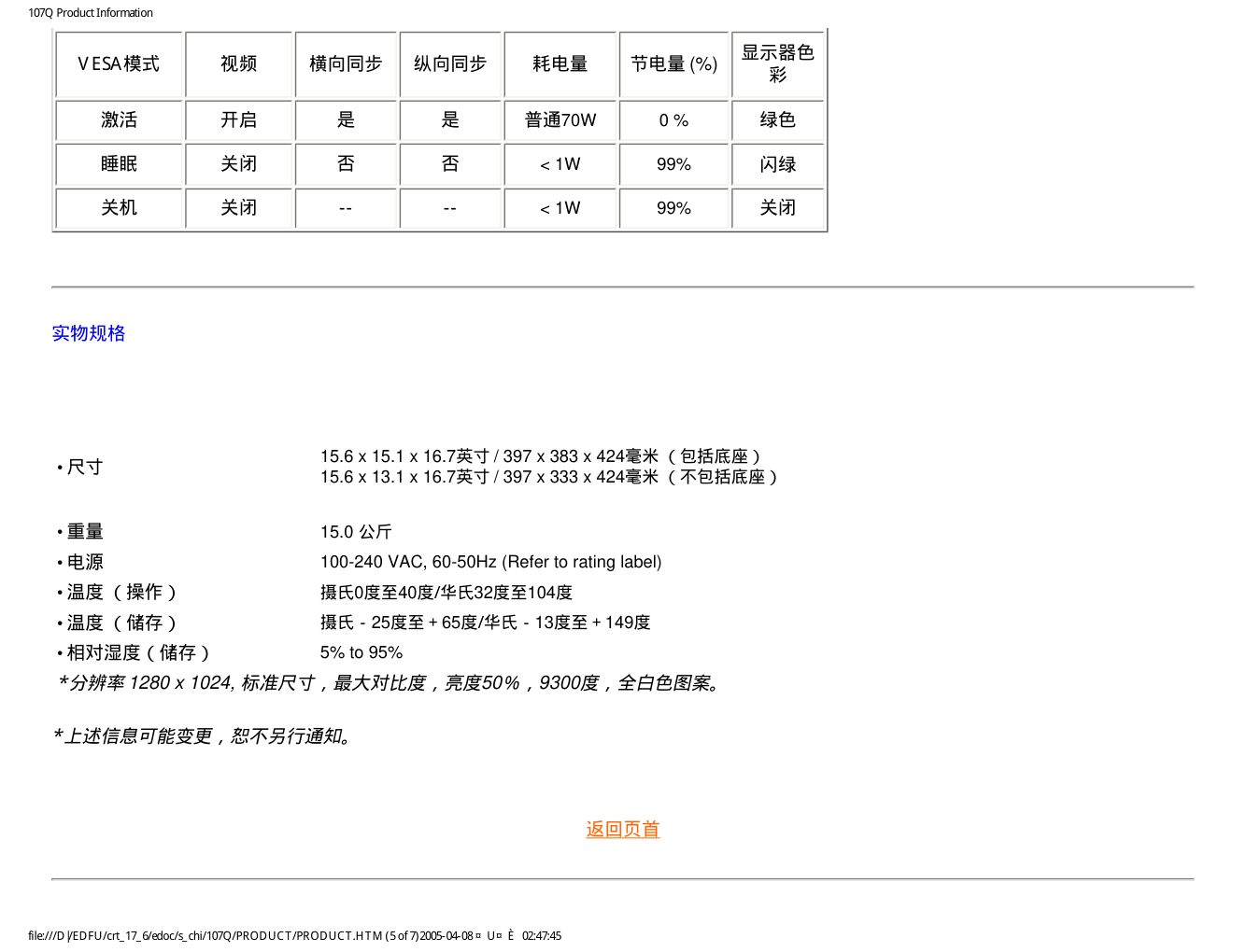 飞利浦107Q62显示器说明书-9 飞利浦107Q62显示器说明书-9