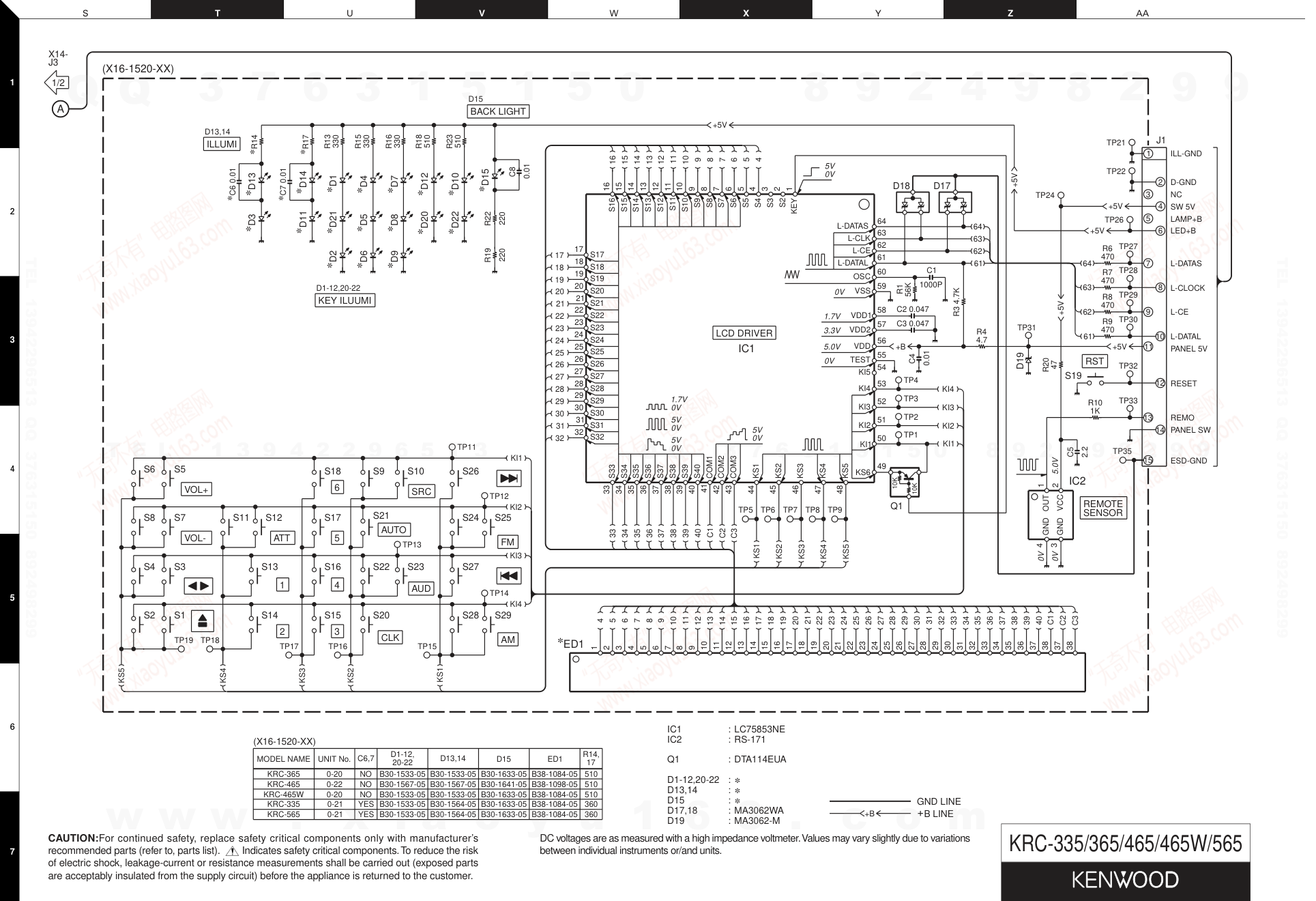 建伍KENWOOD KRC-365磁带录放机维修手册-9 建伍KENWOOD KRC-365磁带录放机维修手册-9