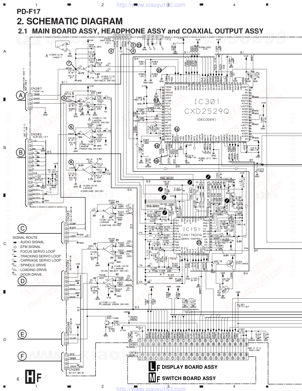 先锋PIONEER PD-F17音响电路图-5 先锋PIONEER PD-F17音响电路图-5