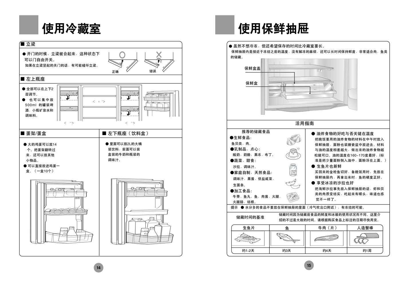 海尔冰箱BCD-301W使用说明书-7