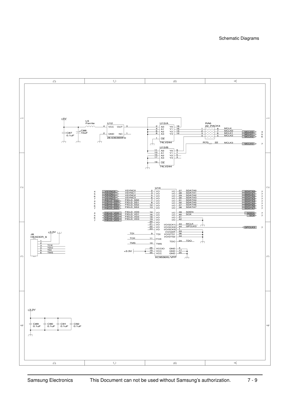 三星SPR-1116数字硬盘录像机电路图-8