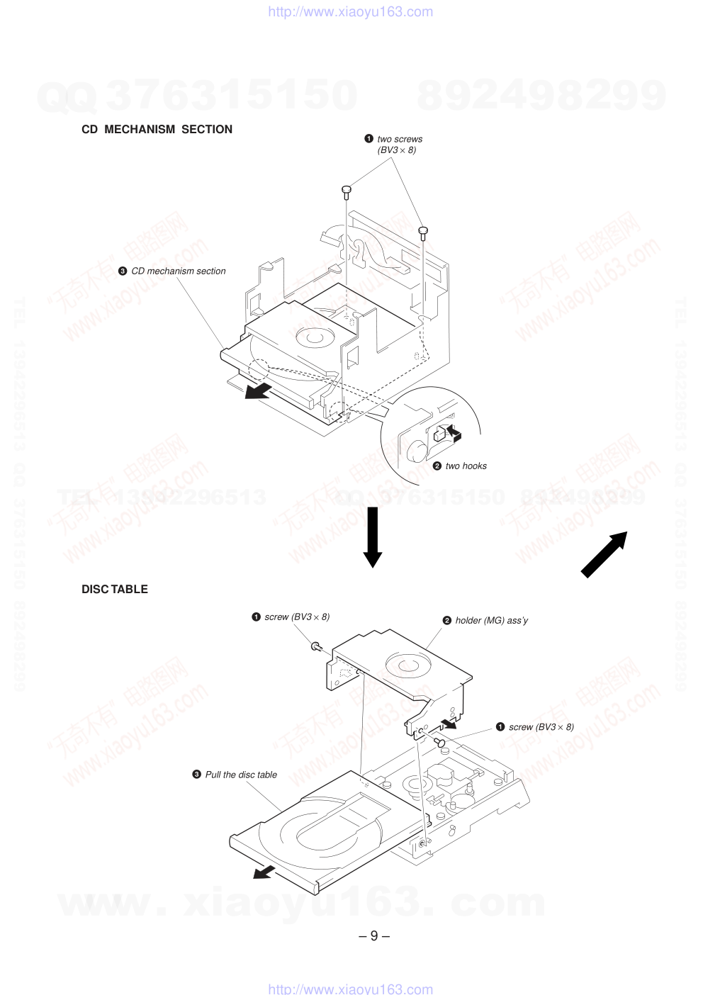索尼SONY HCD-D11音响电路图-8 索尼SONY HCD-D11音响电路图-8