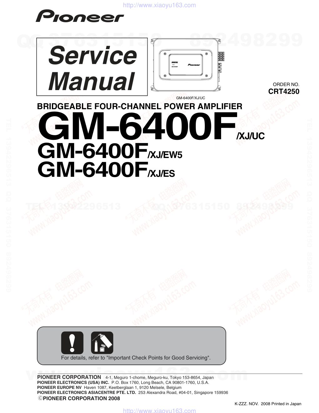 先锋PIONEER GM-6400F音响电路图-0