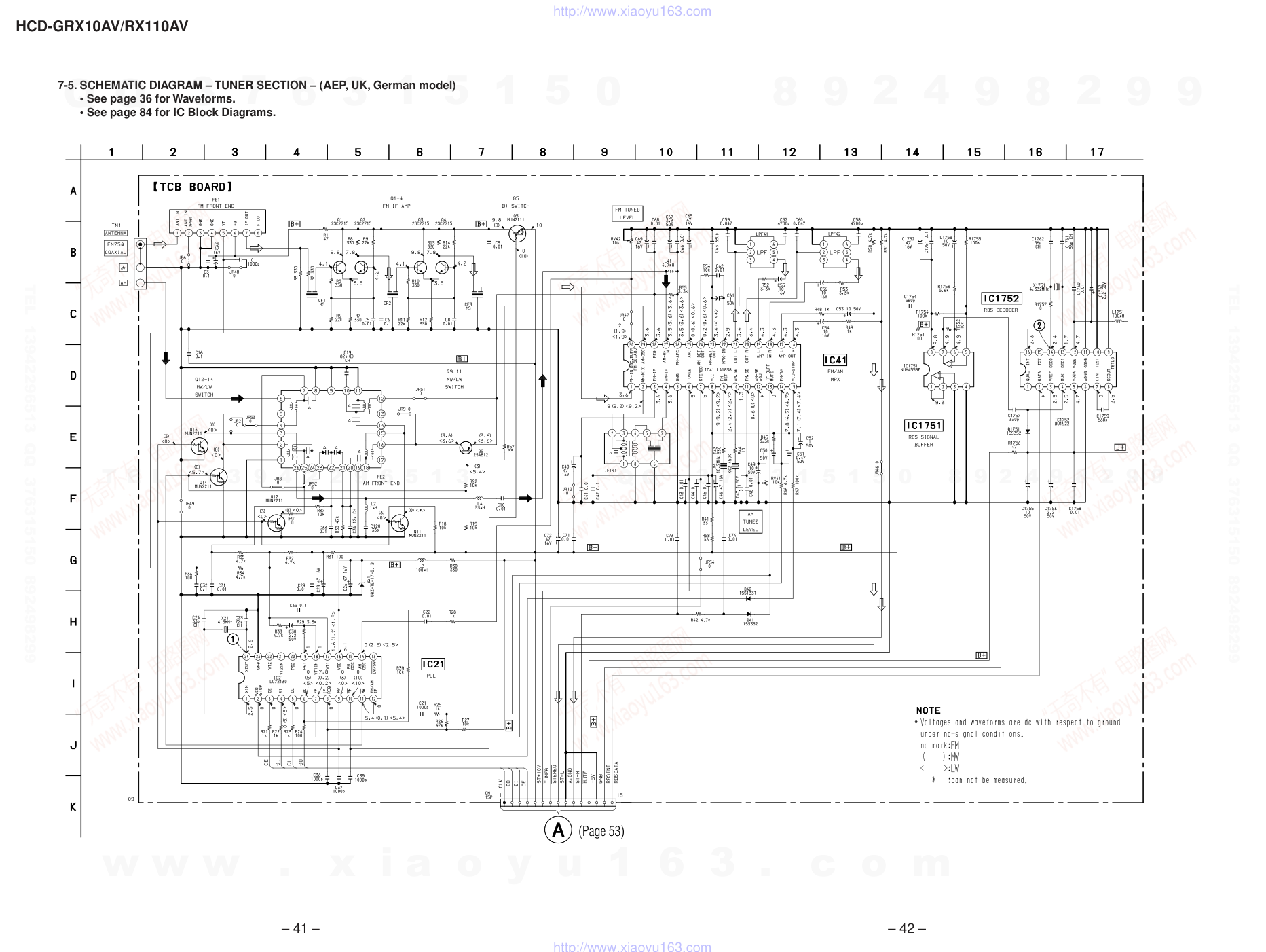 索尼SONY HCD-GRX10AV音响电路图-2 索尼SONY HCD-GRX10AV音响电路图-2