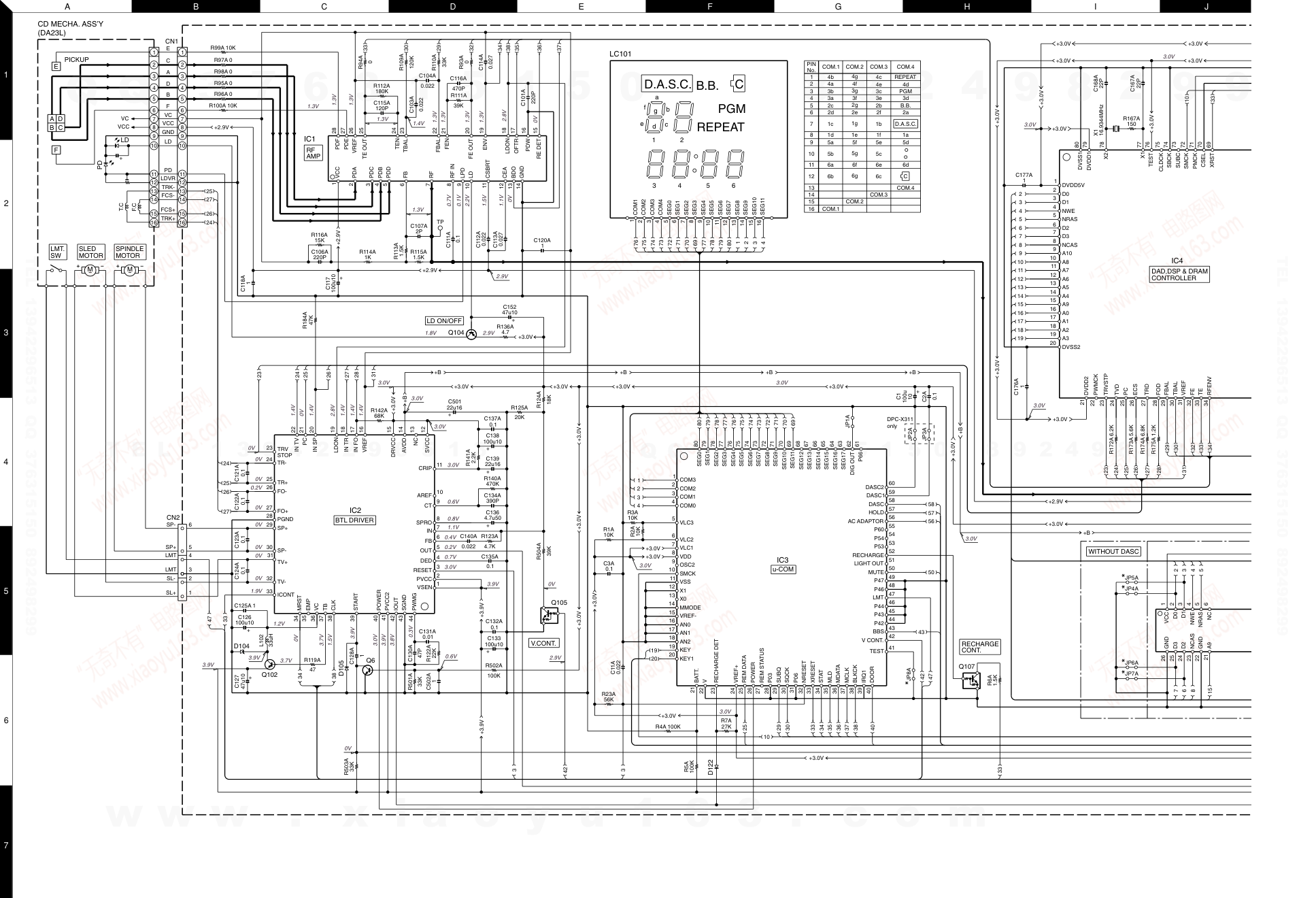 建伍KENWOOD DPC-X517 便携式CD播放机维修手册-7 建伍KENWOOD DPC-X517 便携式CD播放机维修手册-7