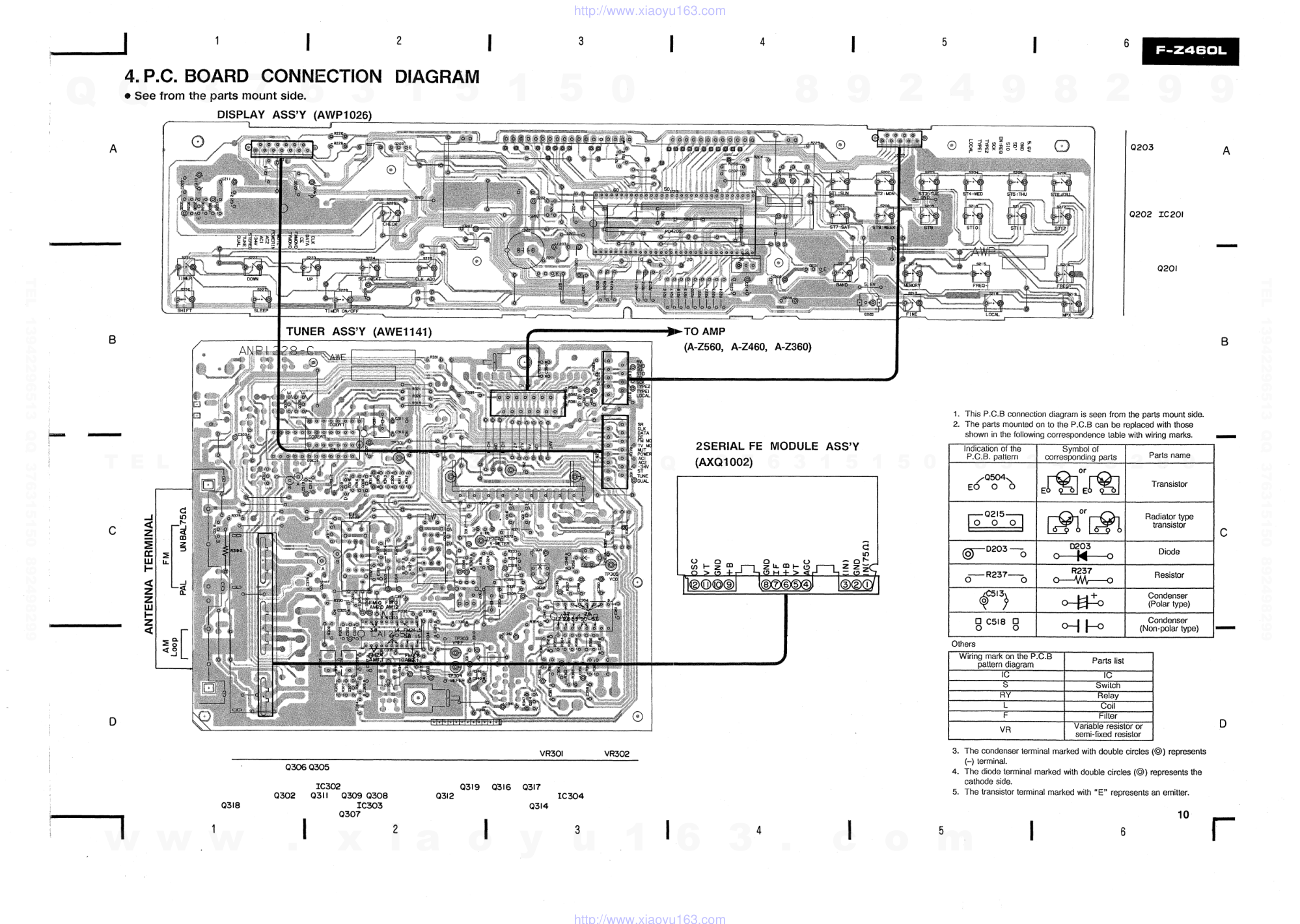 先锋PIONEER F-Z460L音响电路图-6