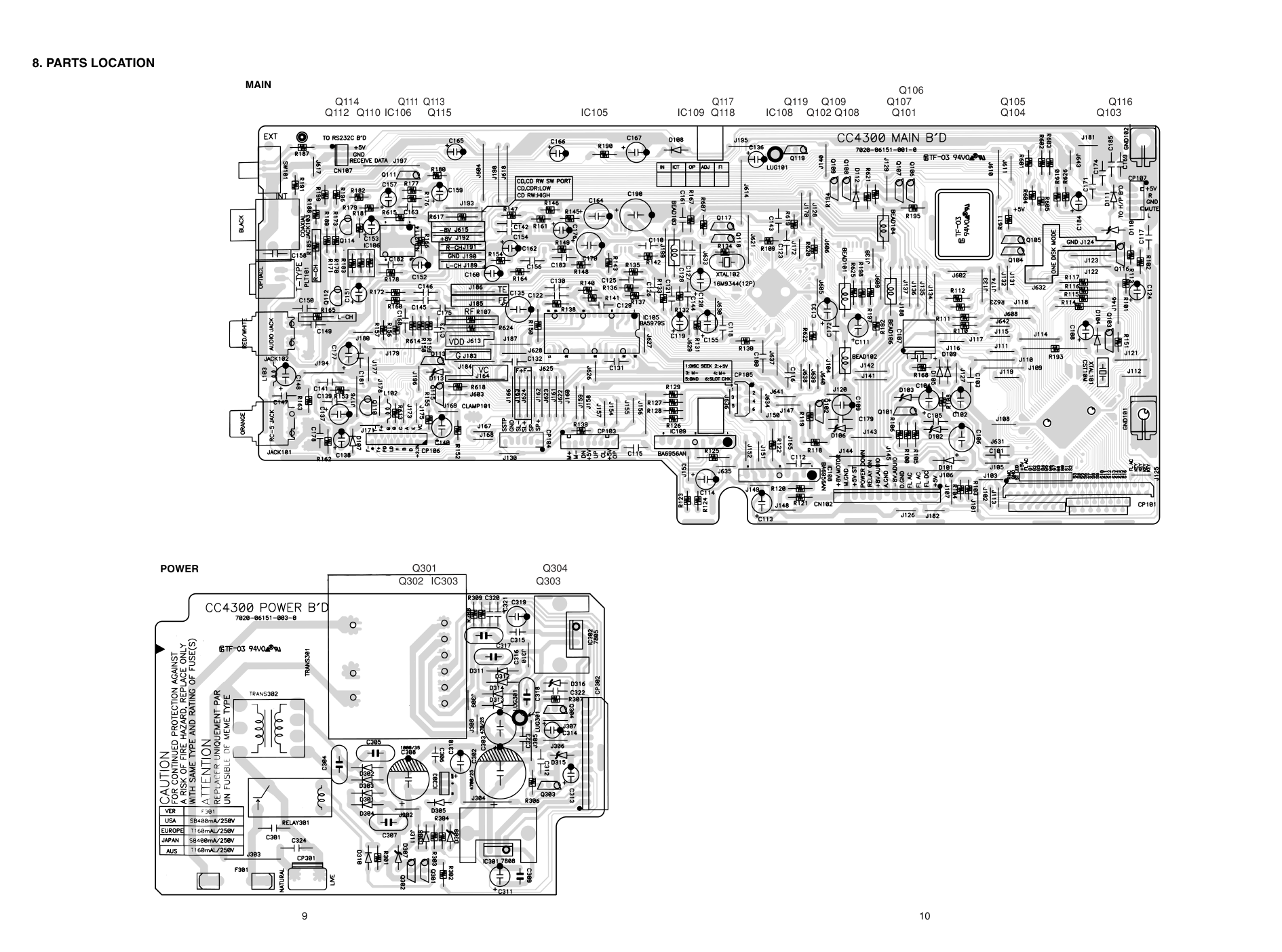 马兰士MARANTZ CC4300F1B电路图-7 马兰士MARANTZ CC4300F1B电路图-7