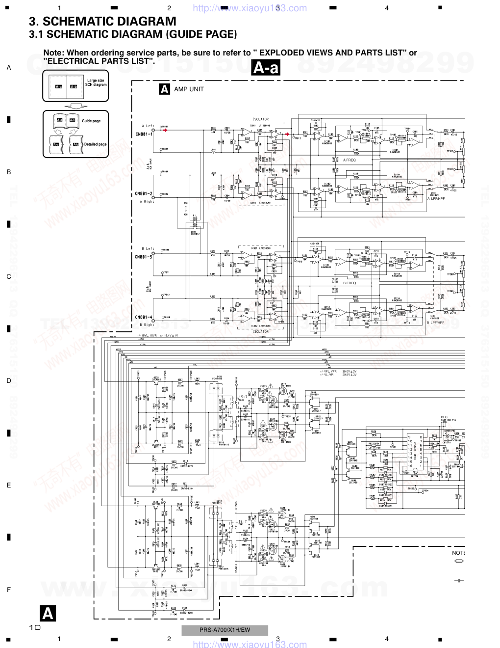 先锋PIONEER PRS-A700音响电路图-9 先锋PIONEER PRS-A700音响电路图-9