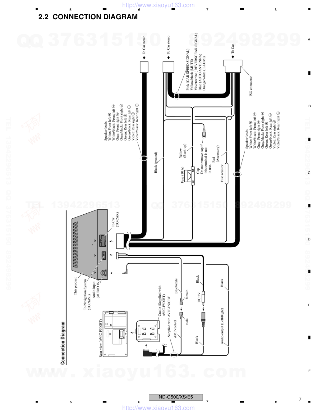 先锋PIONEER ND-G500音响电路图-6