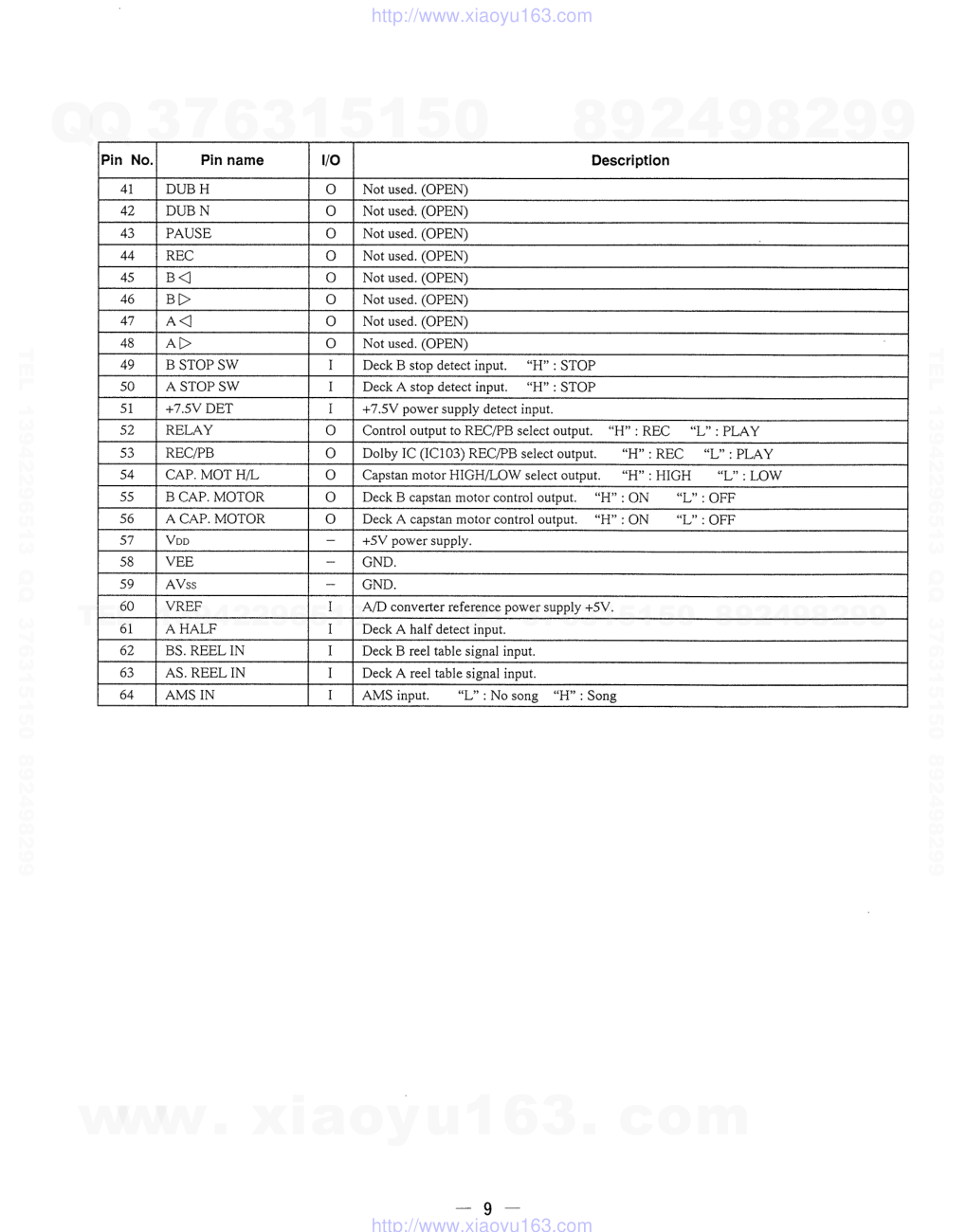 索尼SONY TC-EX7电路图-8