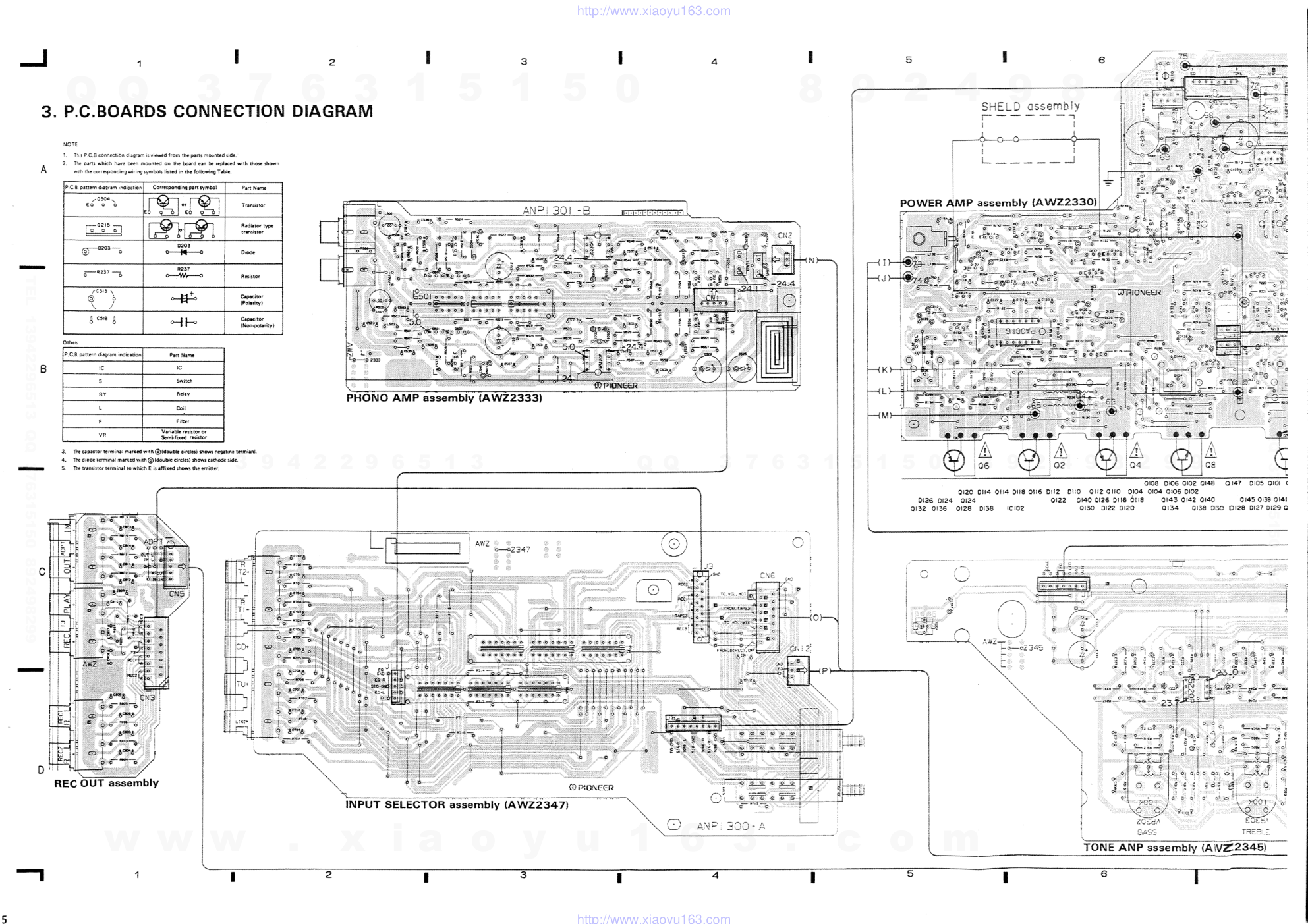 先锋PIONEER A-757音响电路原理图-6 先锋PIONEER A-757音响电路原理图-6