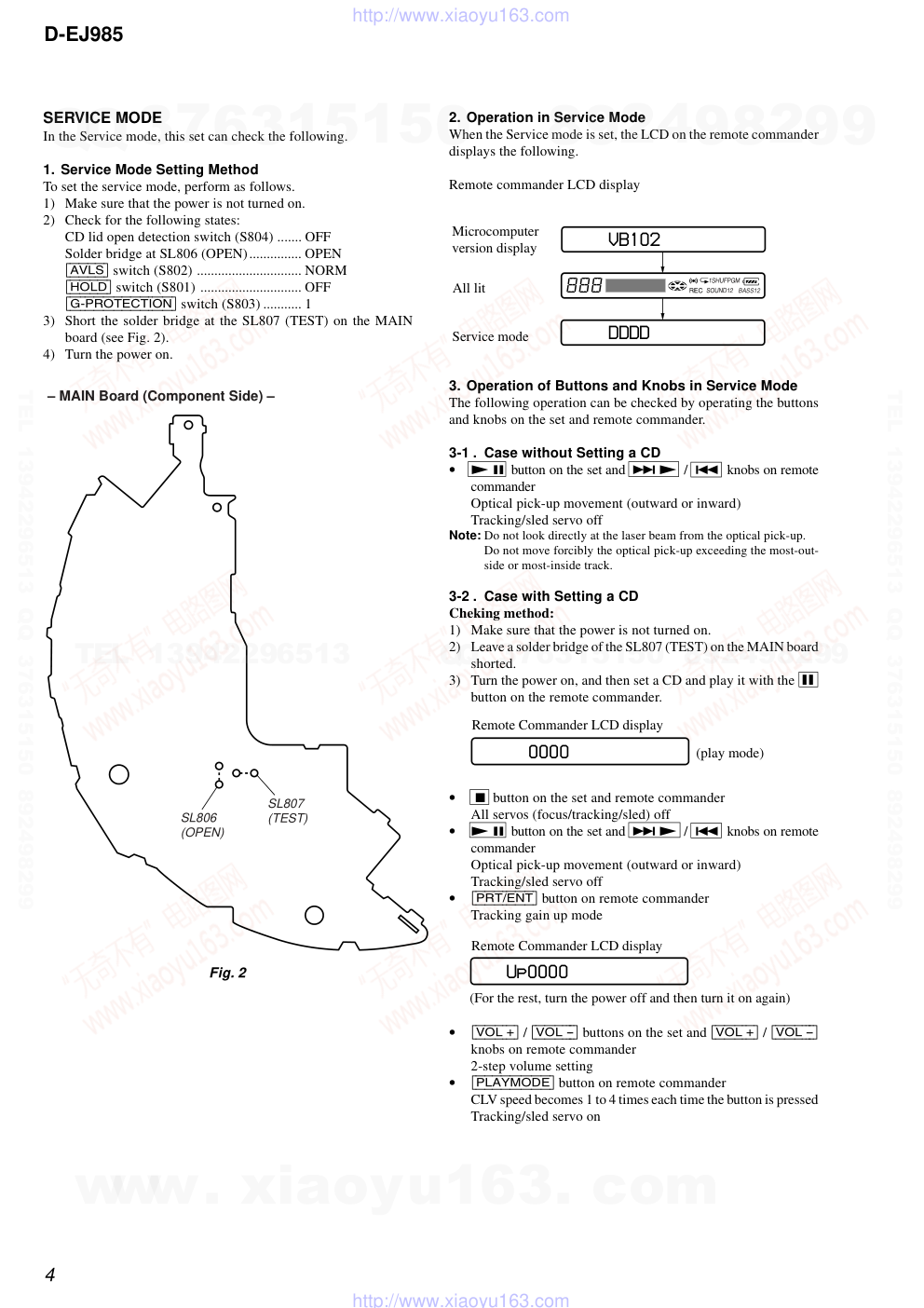 索尼SONY D-EJ985音响电路图-3 索尼SONY D-EJ985音响电路图-3