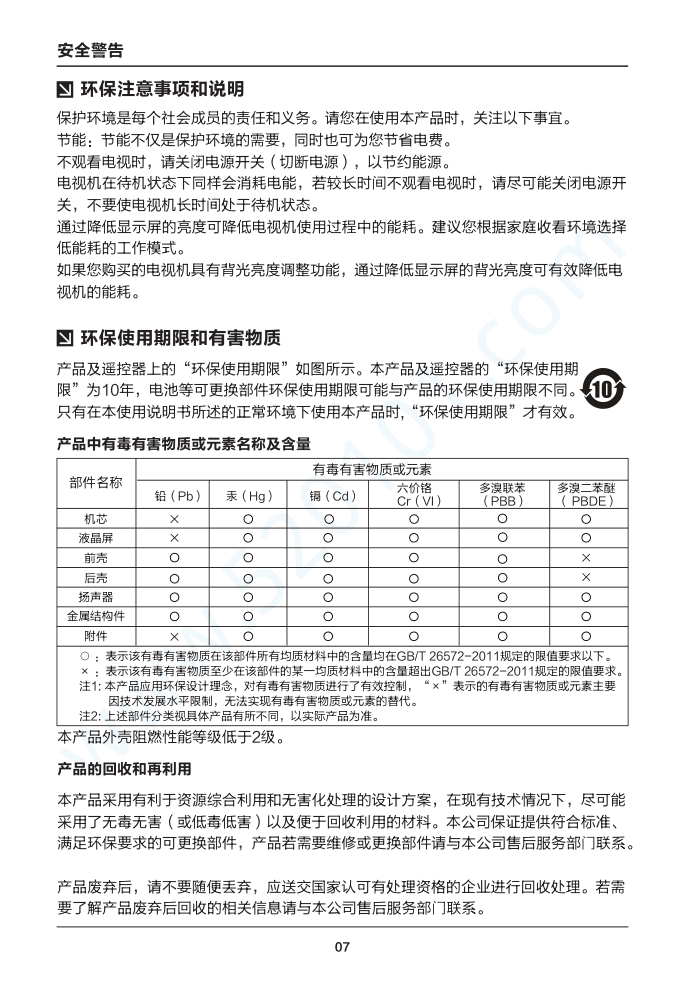 TCL B48E650液晶电视说明书-7