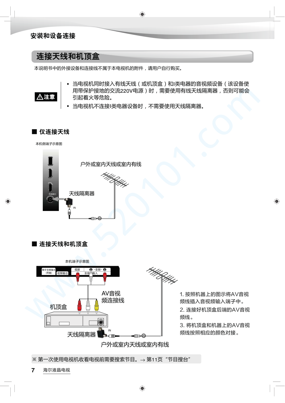 海尔LS75AL88U62液晶电视说明书-7