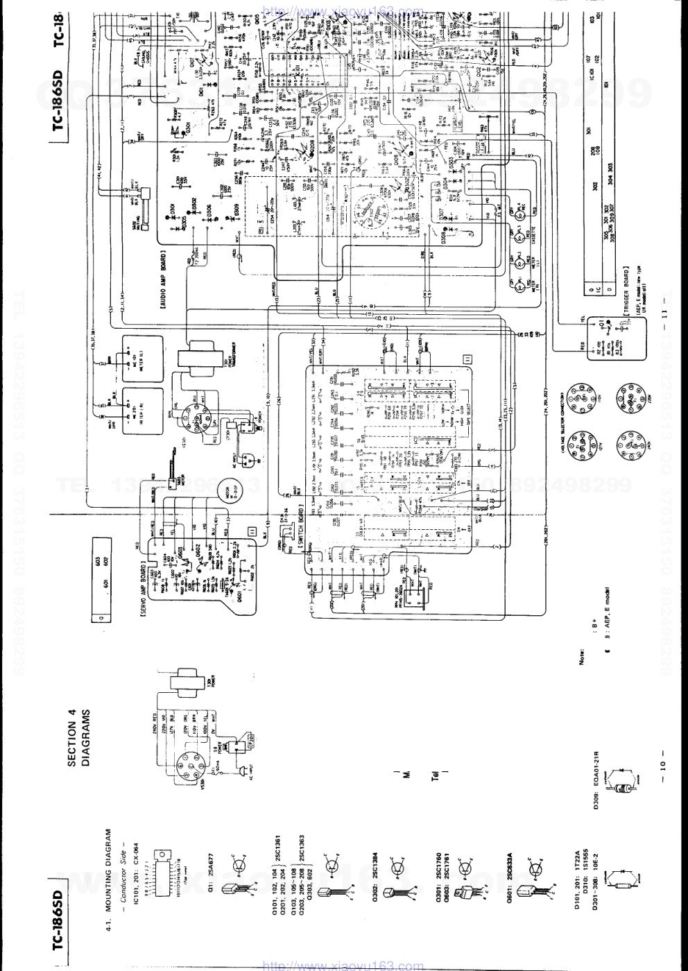 索尼SONY TC-1865D电路图-6 索尼SONY TC-1865D电路图-6