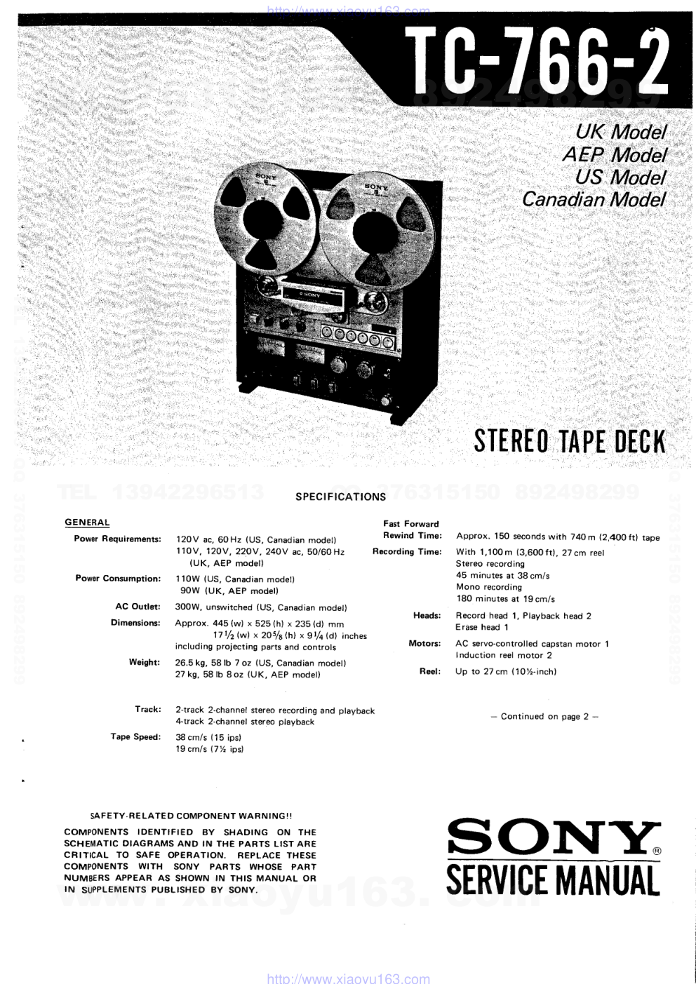 索尼SONY TC-K61电路图-0
