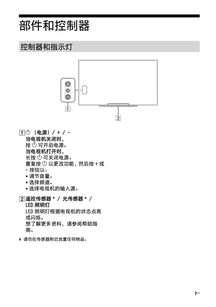 索尼KD-65A8G OLED电视说明书-6 索尼KD-65A8G OLED电视说明书-6