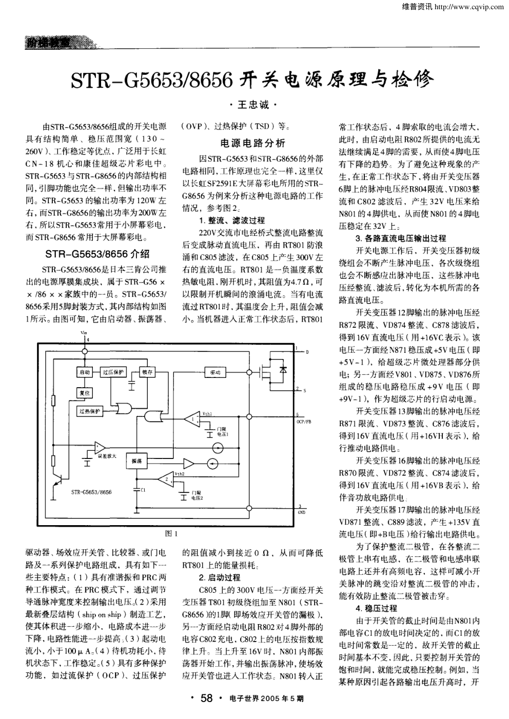 STR—G5653／8656开关电源原理与检修-0