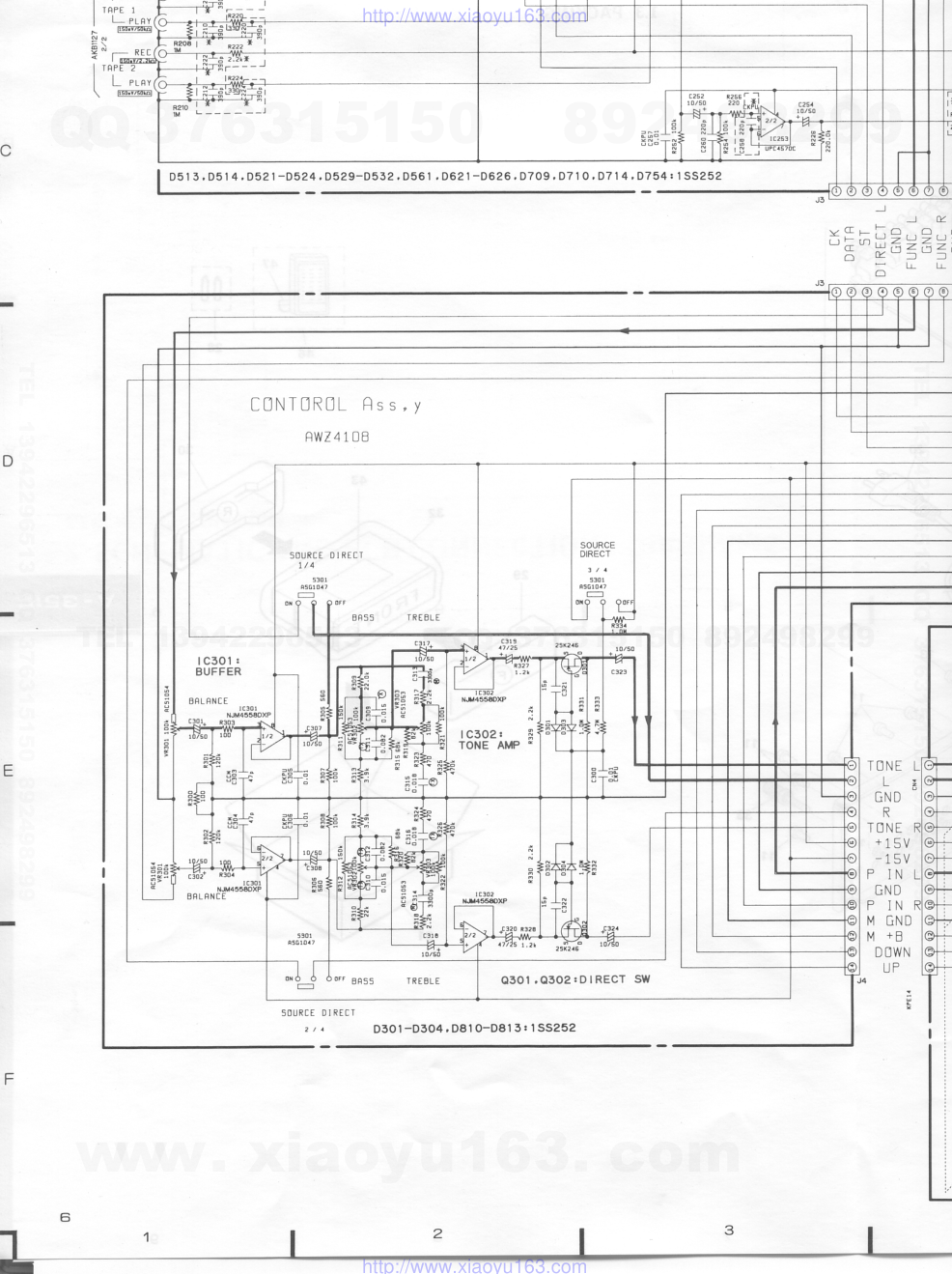 先锋PIONEER A-351R音响电路原理图-7 先锋PIONEER A-351R音响电路原理图-7