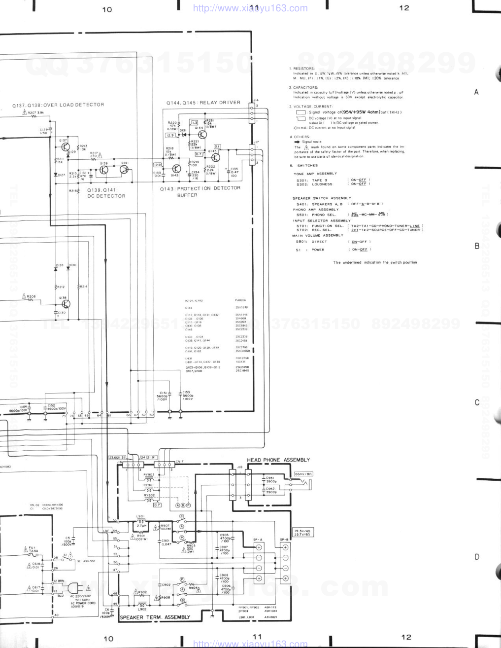 先锋PIONEER A-616音响电路原理图-4 先锋PIONEER A-616音响电路原理图-4
