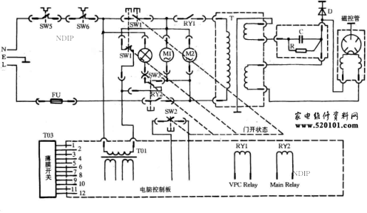 格兰仕WP750B微波炉电路图-0