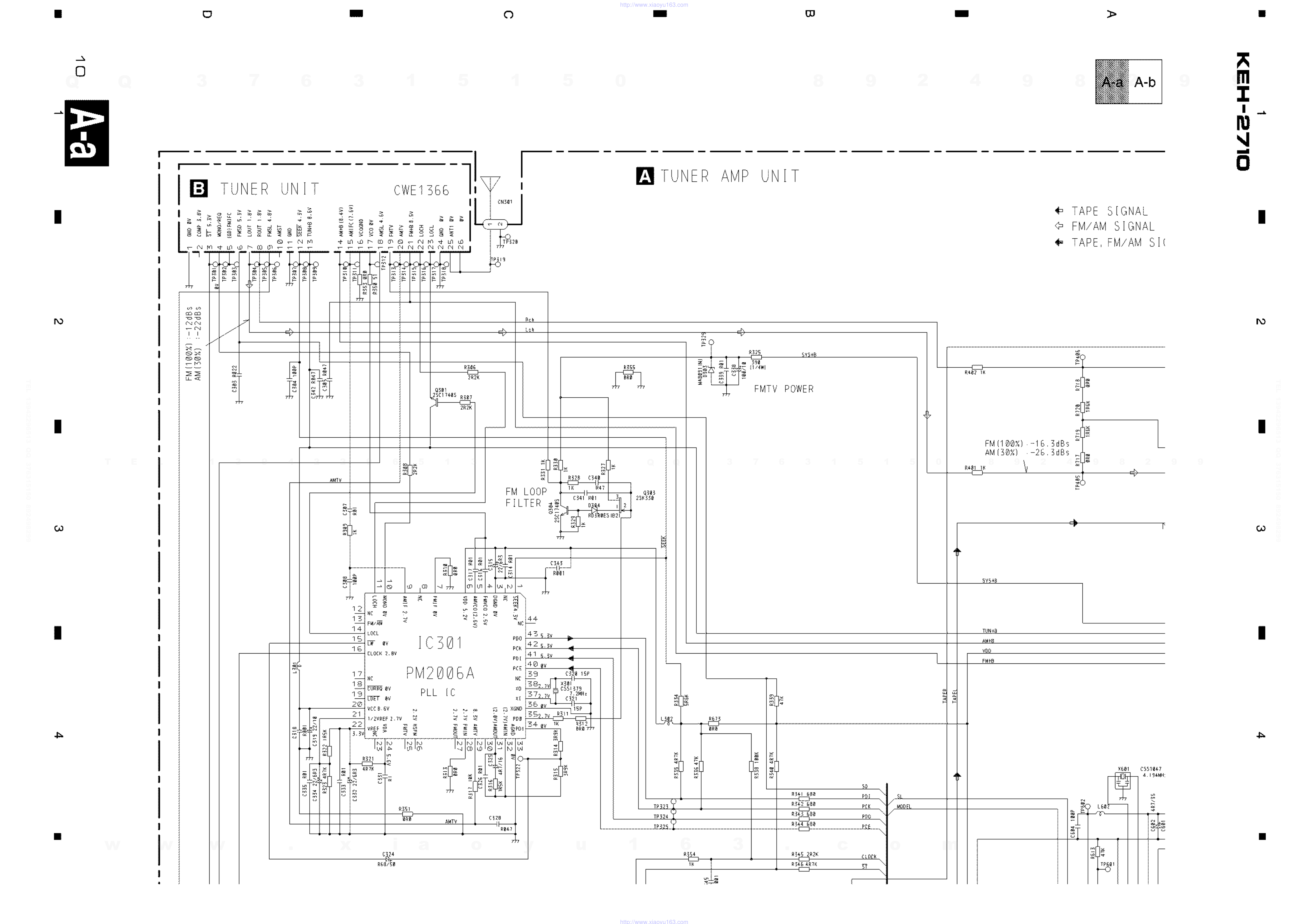 先锋PIONEER KEH-2710音响电路图-2 先锋PIONEER KEH-2710音响电路图-2