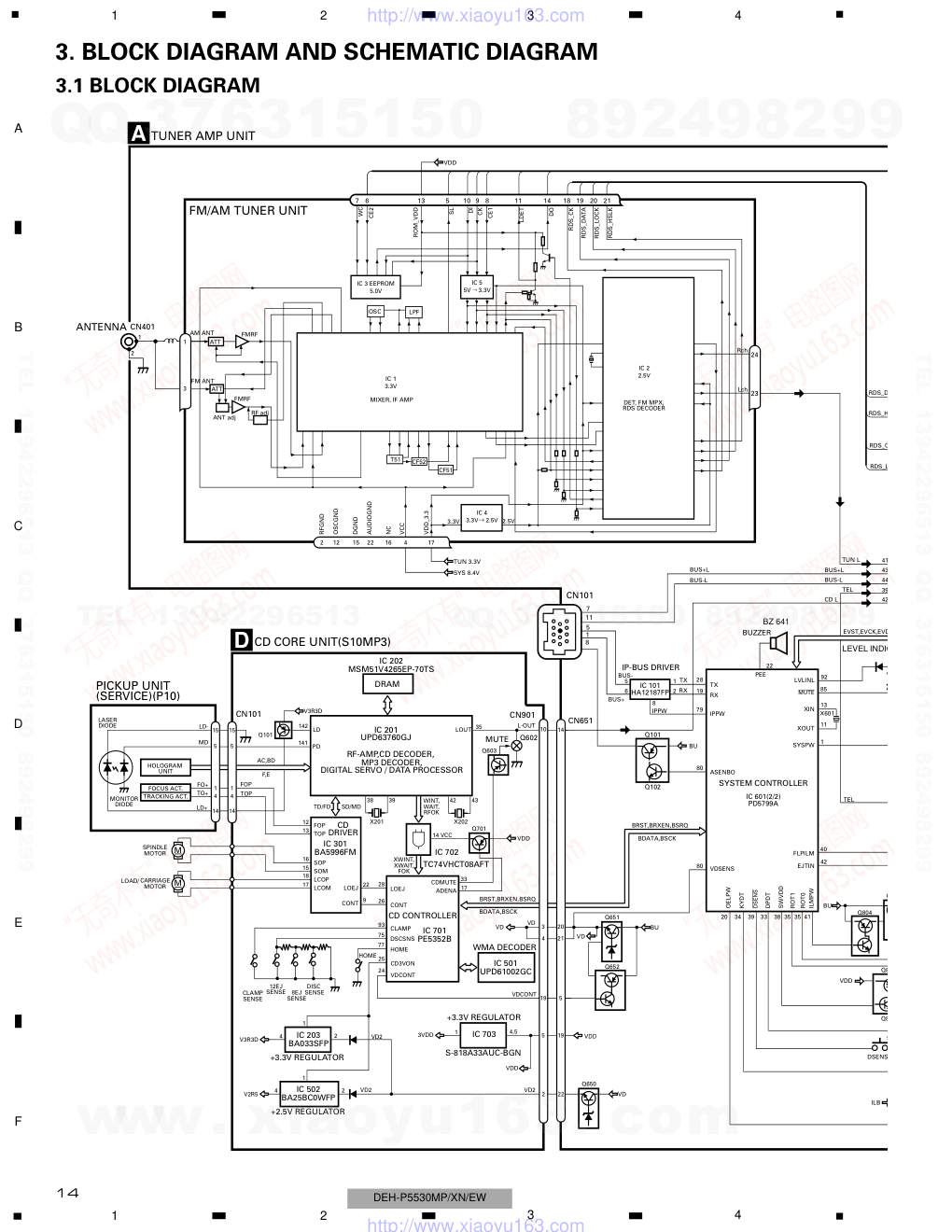 先锋PIONEER DEH-P5500MPXNEW电路图-1