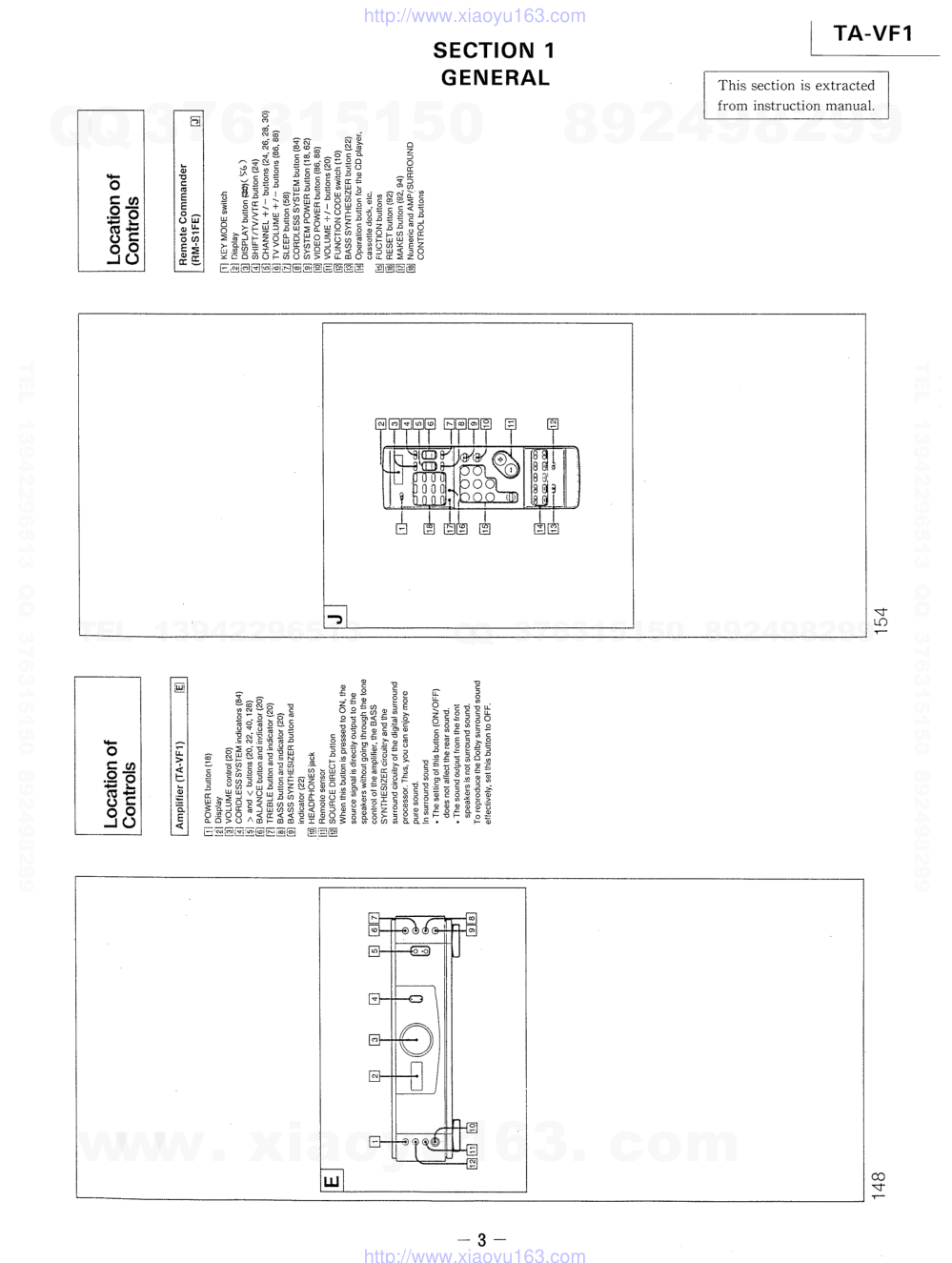 索尼SONY TA-VF1电路图-2 索尼SONY TA-VF1电路图-2