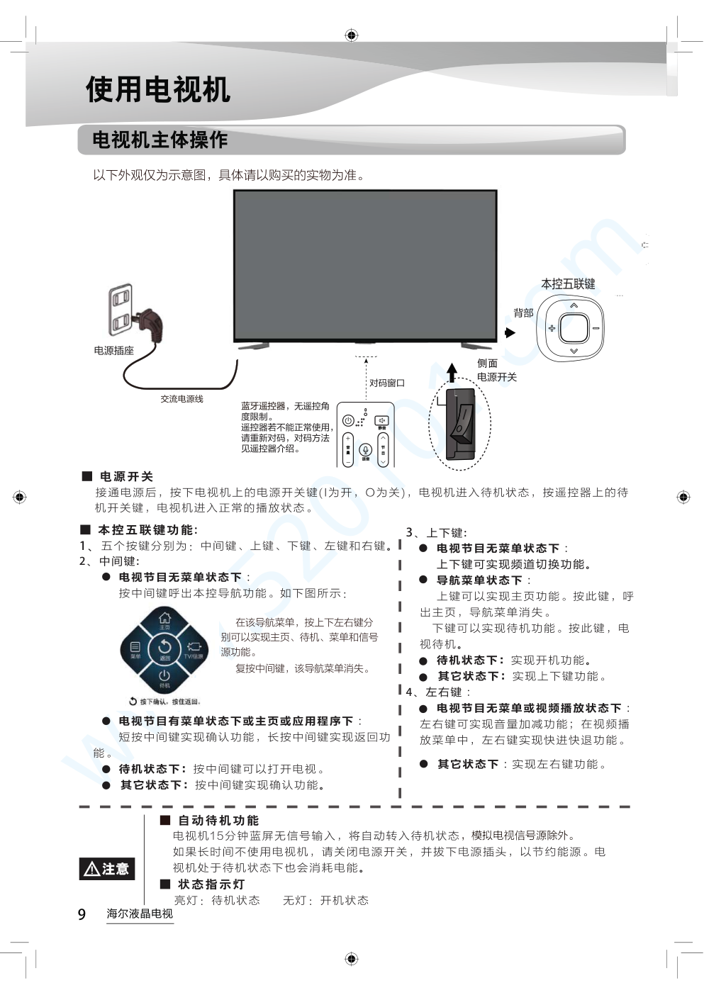 海尔LS75AL88U62液晶电视说明书-9