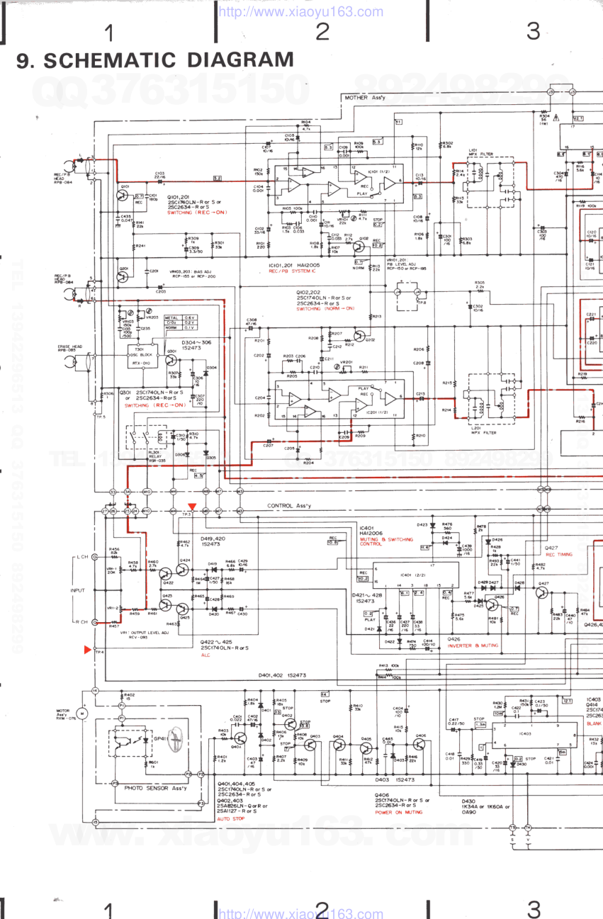 先锋PIONEER CT-X50电路图-1