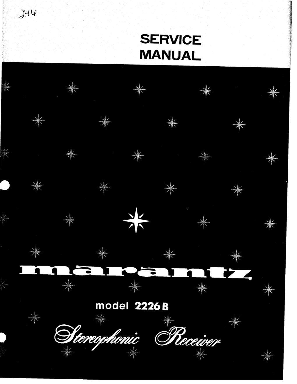 马兰士MARANTZ 2226B音响服务手册-0 马兰士MARANTZ 2226B音响服务手册-0