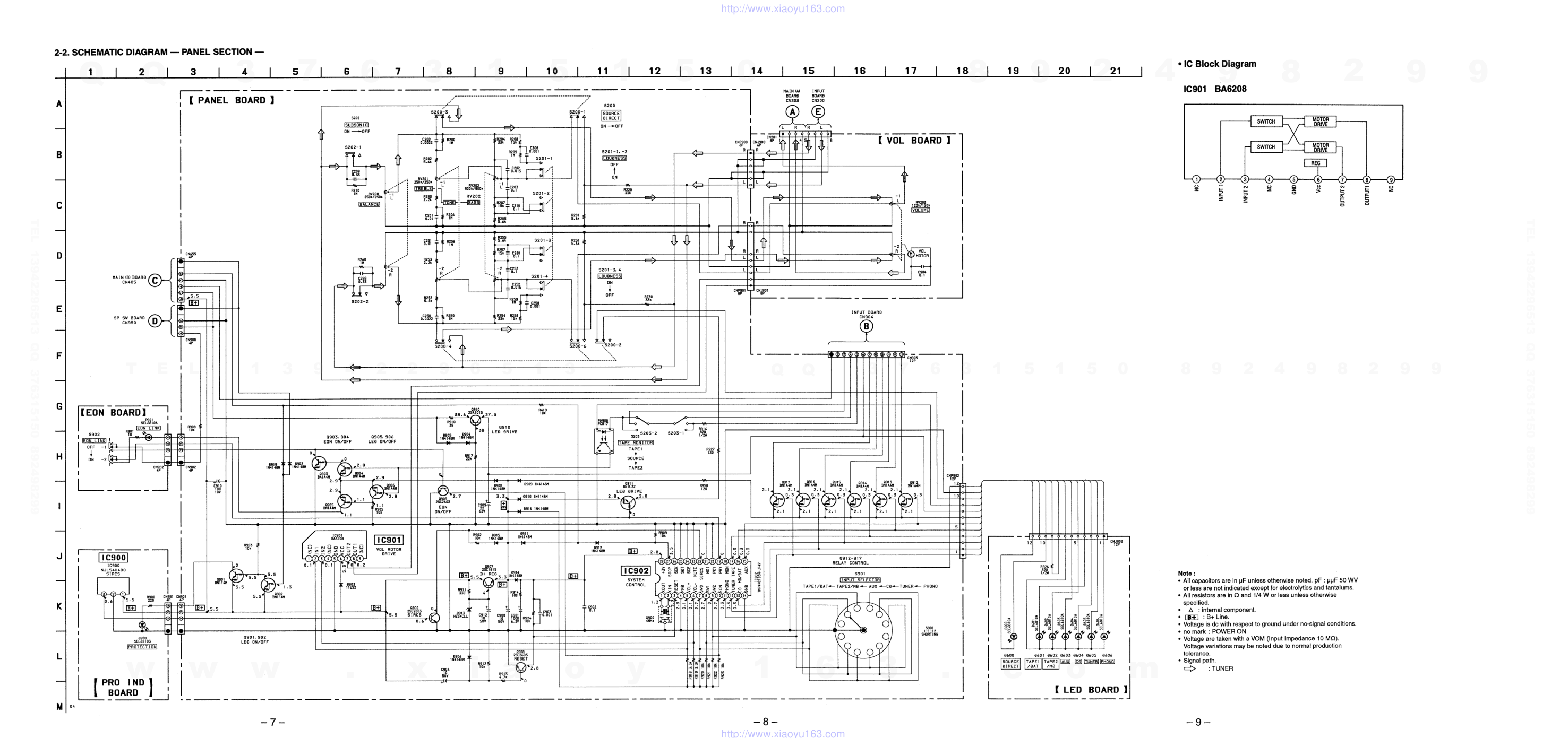 索尼SONY TA-FE910R音响电路原理图-4