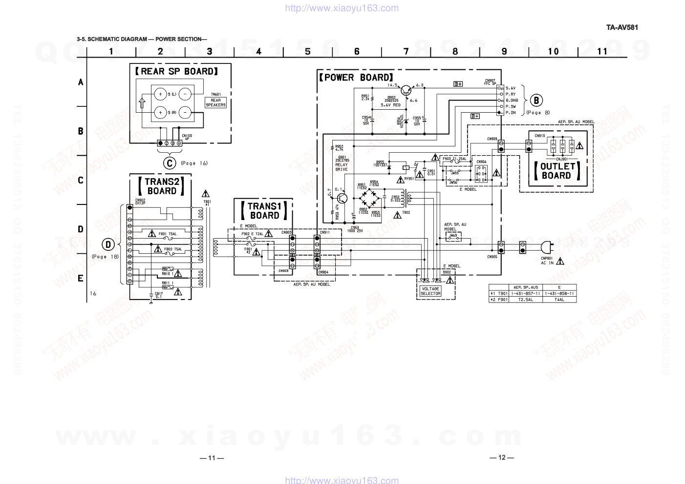 索尼SONY TA-AV581音响电路原理图-2