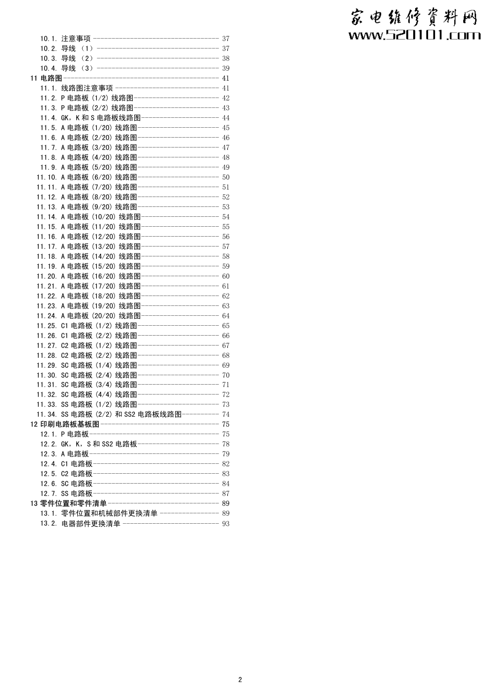 松下TH-P42S10C等离子电视(GPF12DA机芯)维修手册-1 松下TH-P42S10C等离子电视(GPF12DA机芯)维修手册-1