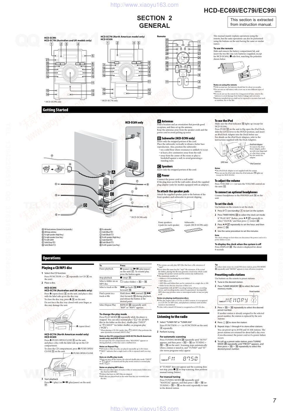 索尼SONY HCD-EC69I音响电路图-6