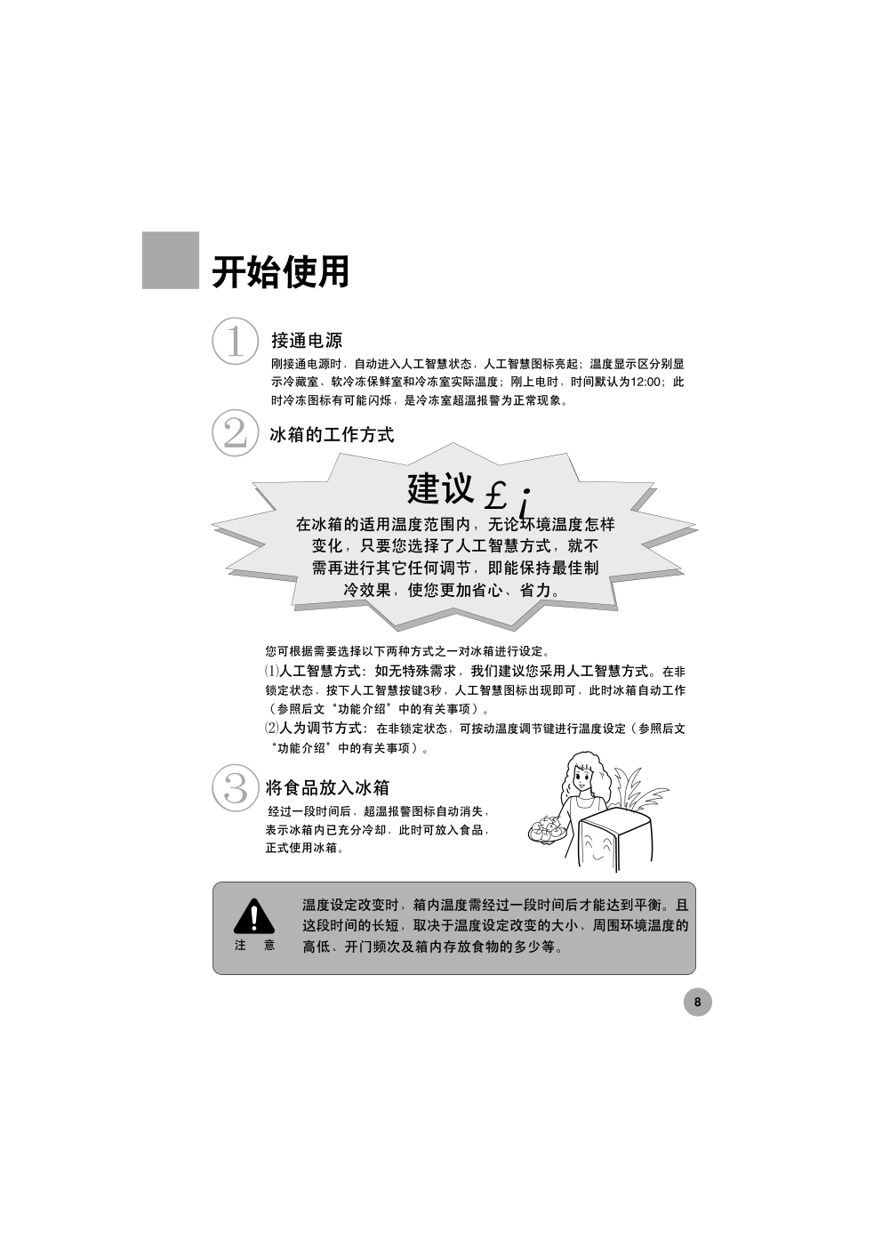 海尔冰箱BCD-228BFA型说明书-8 海尔冰箱BCD-228BFA型说明书-8