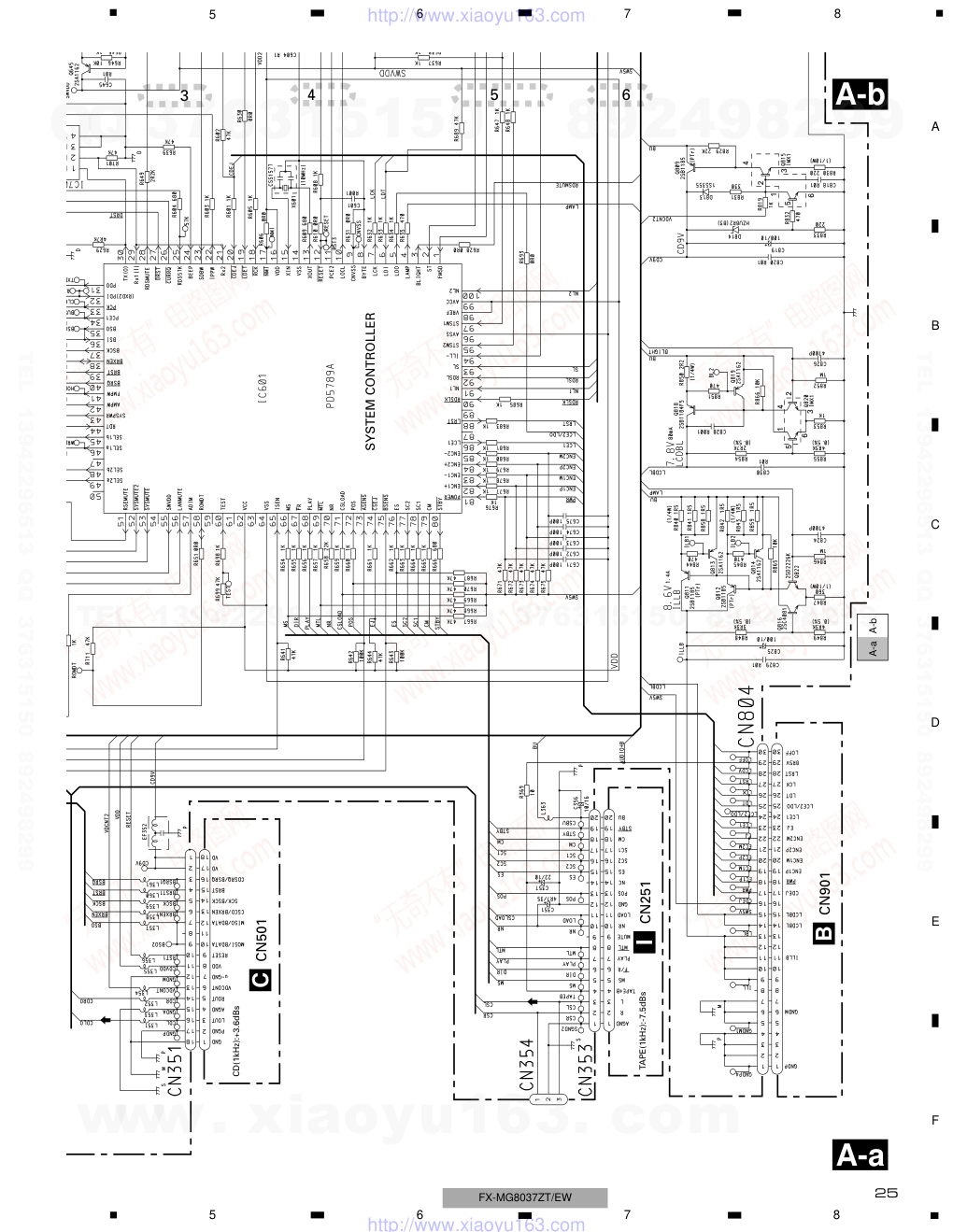 先锋PIONEER FX-MG8137ZT-91音响电路图-8 先锋PIONEER FX-MG8137ZT-91音响电路图-8