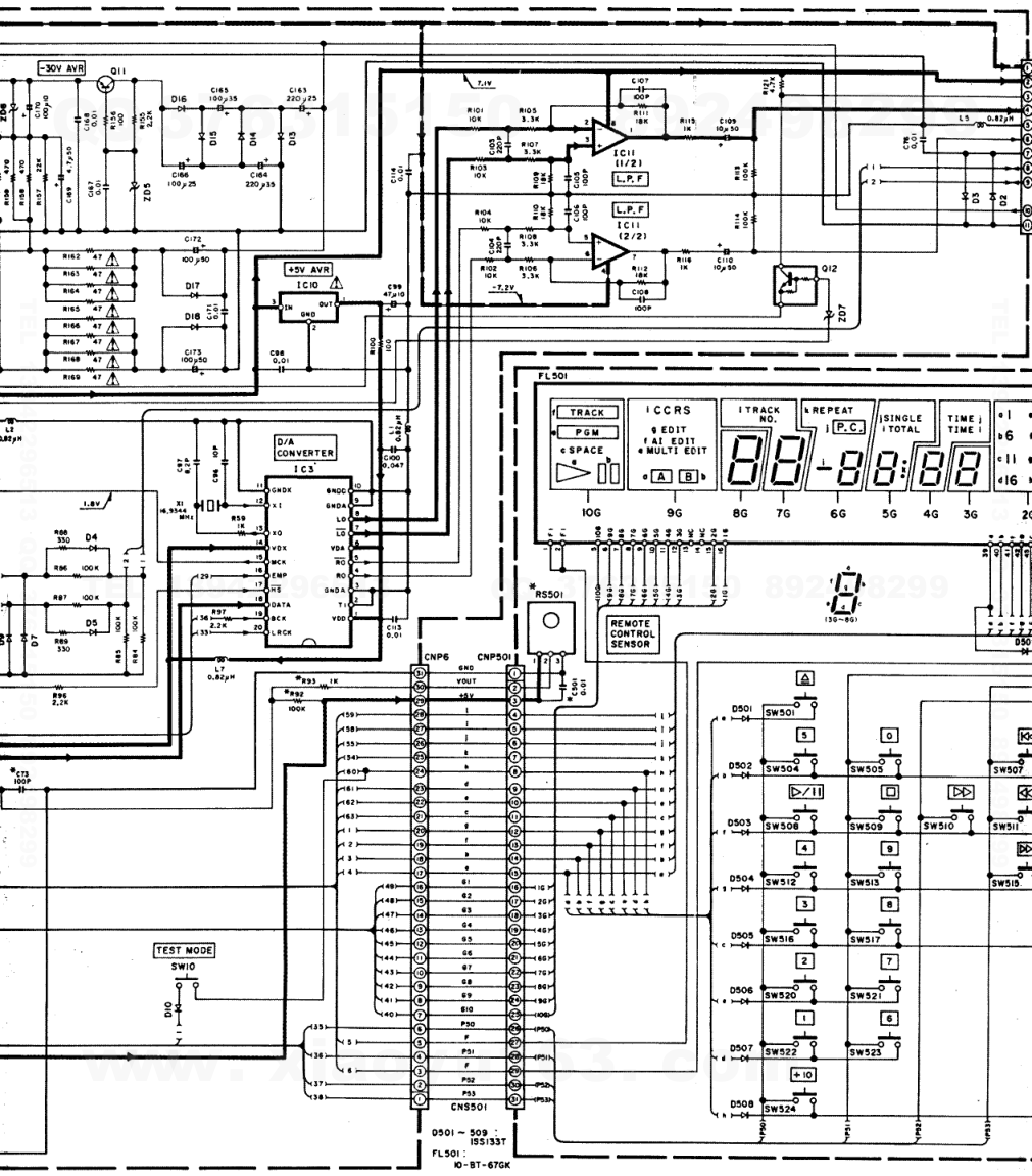 建伍KENWOOD DP-1060 CD播放机电路图-1