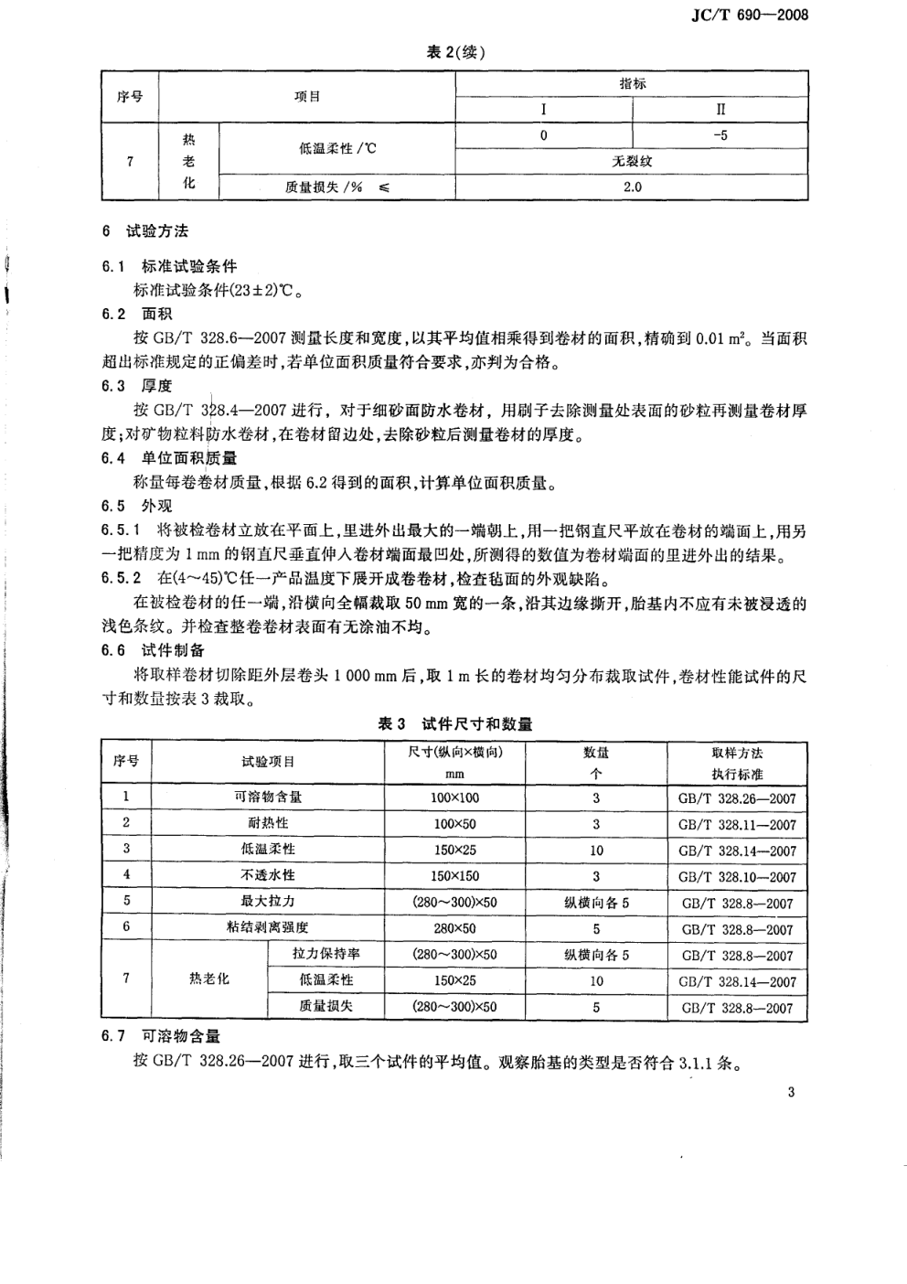 JCT 690-2008 沥青复合胎柔性防水卷材-4 JCT 690-2008 沥青复合胎柔性防水卷材-4