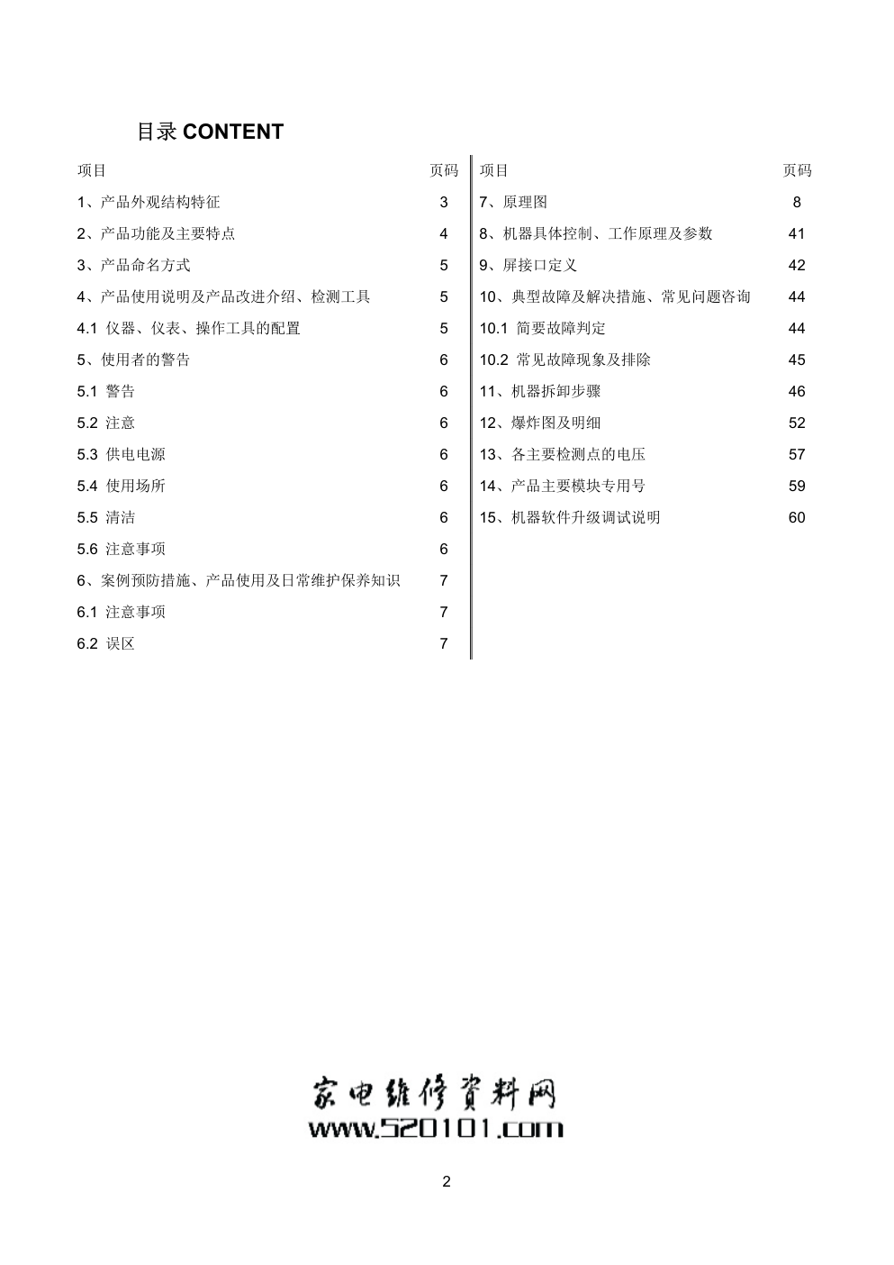 海尔LU55K5000液晶电视维修手册-1