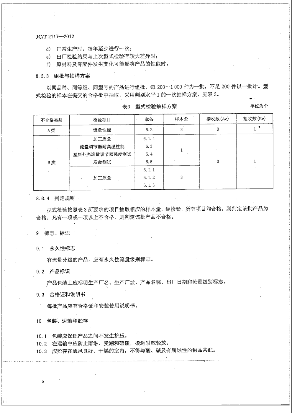 JCT 2117-2012 卫生洁具用流量调节器-7 JCT 2117-2012 卫生洁具用流量调节器-7